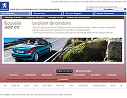 Peugeot met en ligne son nouveau Showroom 207CC