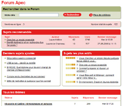 L'Apec intgre  son site des Forums et des Wikis
